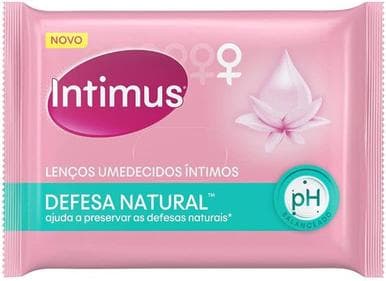 Lenços Umedecidos Intimus Defesas Naturais - 16 lenços